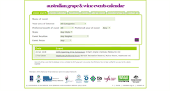 Desktop Screenshot of grapeandwineevents.com.au